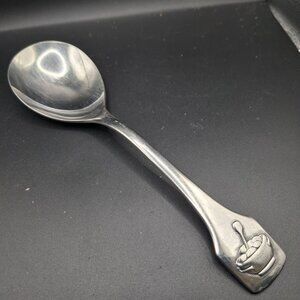 Vintage BSF Edelstahl 18/8 Stainless Steel Spoon With Embossed Fruit Bowl Design
